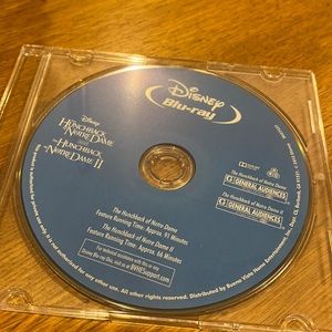 Disney Blu-ray double The Hunchback of Notre Dame & Hunchback of Notre Dame II